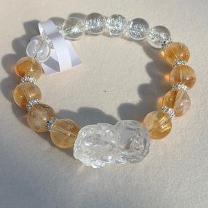 Yellow Azeztulite Crystal Bracelet
